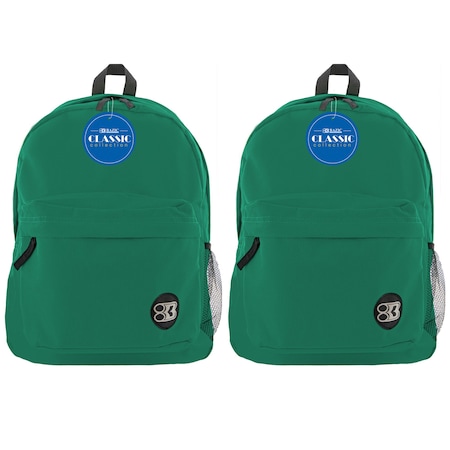 Bazic Classic Backpack 17in Green, PK2 1053